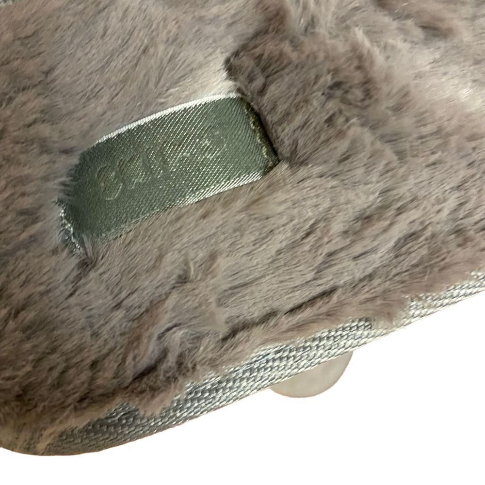 NEW SKIMS The Slide Faux Fur Slipper in Smoke Size 37 - Picture 3 of 5